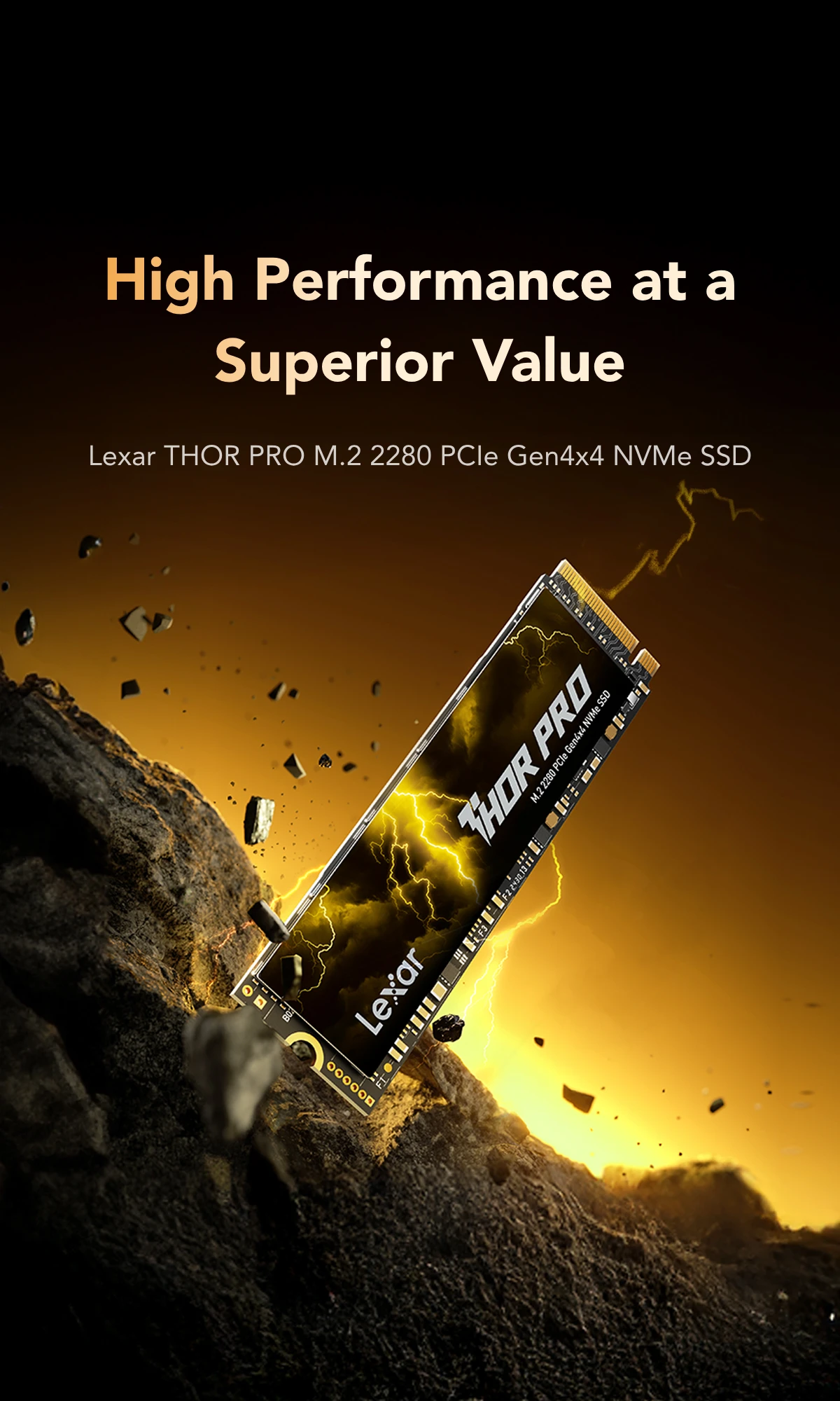 Lexar THOR PRO PCIe Gen4X4 NVMe SSD | Lexar Global